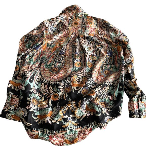 Böhme Auden Paisley Shirt Size XS NWT Mother of Pearl Button Up & Sleeves - Picture 5 of 12
